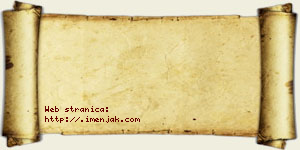 Olga Crnjanski vizit kartica